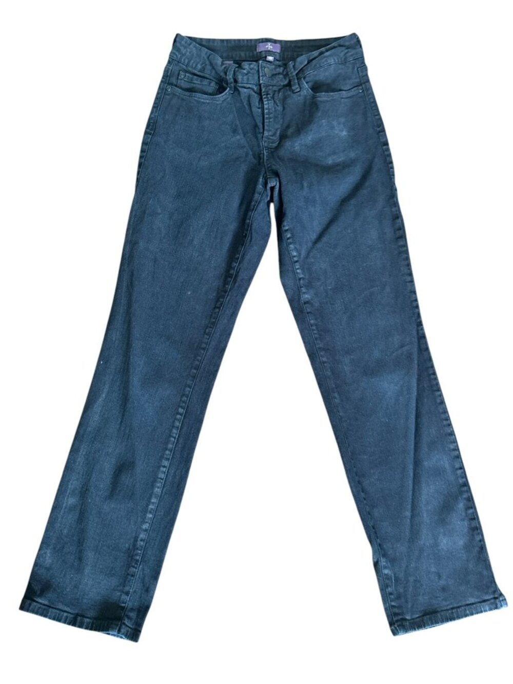 NYDJ Women's Black Straight Lift Tuck Jeans